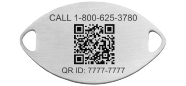 QR Code Stretch Band Medical ID Bracelet, Silver, pemblem image number 0